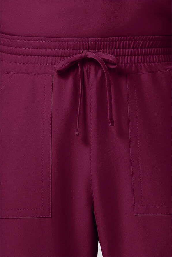 Pantal&oacute;n m&eacute;dico Cherokee Workwear Originals Ultra estilo jogger con cord&oacute;n y 4 bolsillos para hombre - Wine - 5
