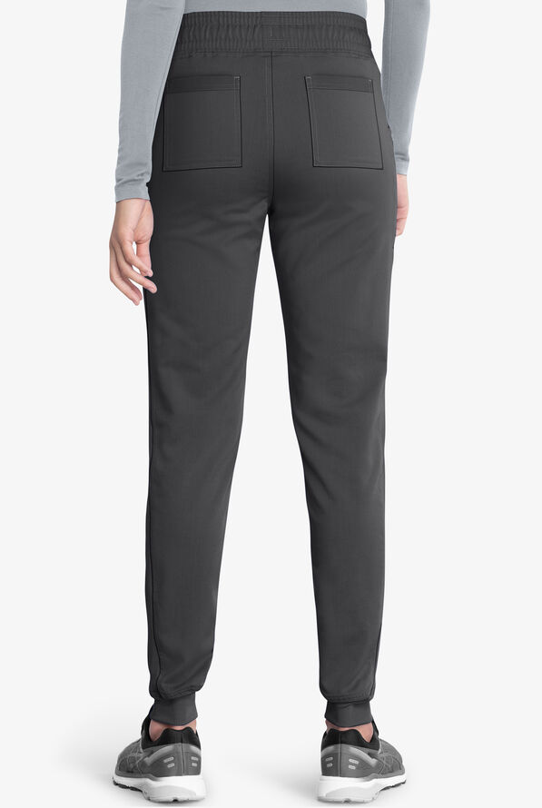 Dickies Balance Women's 5-Pocket STRETCH Jogger Scrub Pants - Petite - Pewter - 2