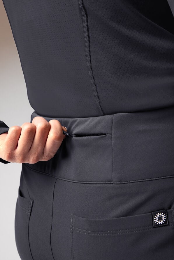 Hypothesis Dynama Y-Pant Women&rsquo;s 7-Pocket Yoga-Inspired Scrub Pant - Pewter - 5