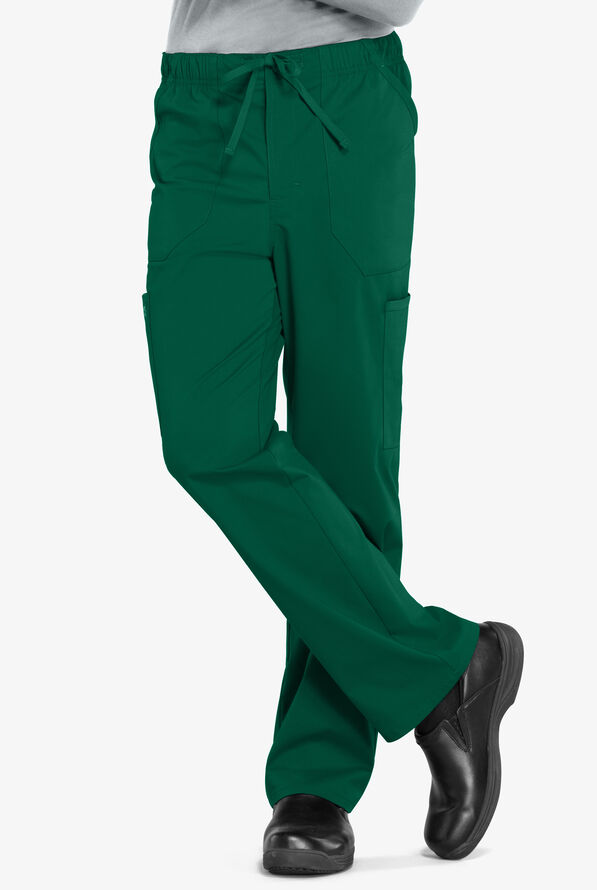 Pantalón médico Cherokee Workwear Professionals STRETCH tall estilo cargo con 6 bolsillos para hombre - Hunter - 1