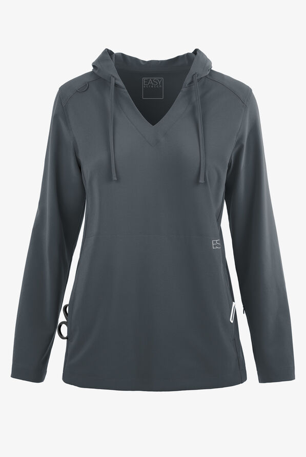 Sudadera médica Easy STRETCH con capucha y 4 bolsillos para mujer - Pewter - 1
