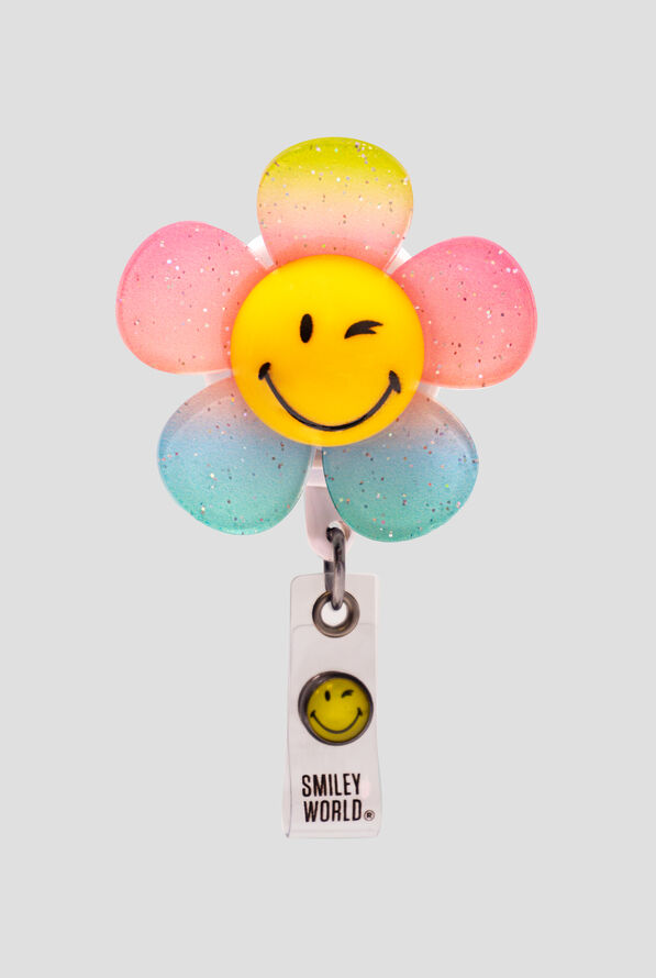 koi Smiley World Flower Badge Reel - null - 1