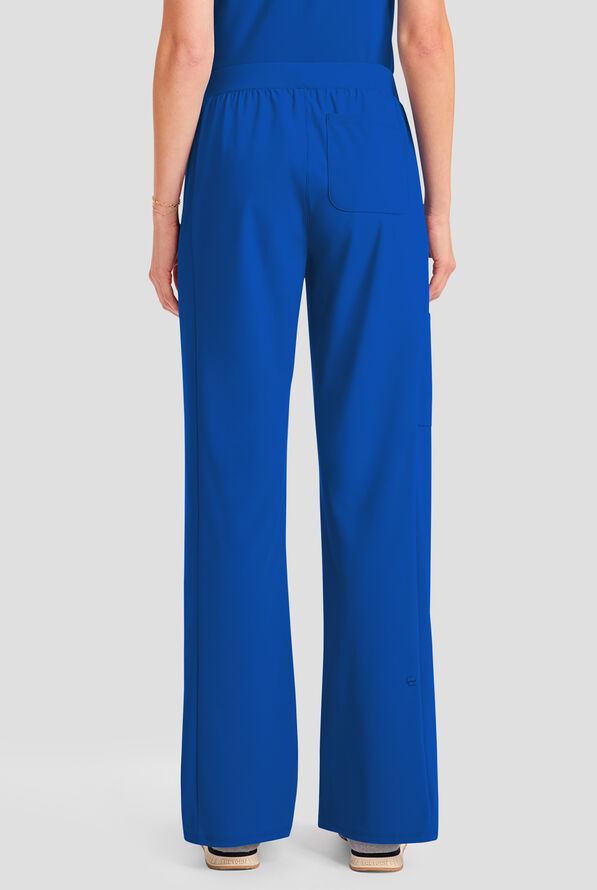 Infinity Pursuit Women's 4-Pocket STRETCH Straight Leg Scrub Pant - Royal - 4