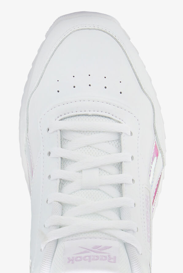 Reebok Glide Ripple Double Feminine Basics White/Soft Ercu/White Athletic Lace Up Nursing Shoes - null - 2