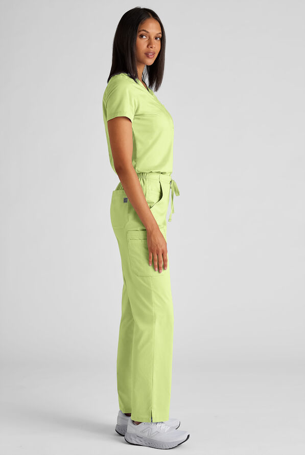 Butter-soft STRETCH Women's Scrub Set - Cool Matcha - 2