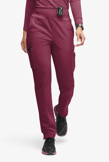 Pantalón médico Movement by Butter-Soft Carina estilo yoga con piernas delgadas y 7 bolsillos para mujer