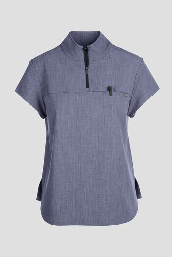 Blusa m&eacute;dica Healing Hands Quest STRETCH con cuello con cremallera y 1 bolsillo para mujer