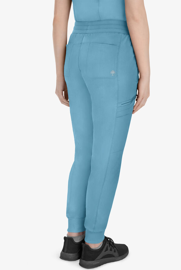 Healing Hands Purple Label Toby Women's 7-Pocket STRETCH Jogger Drawstring Scrub Pant - Spectra Blue - 4