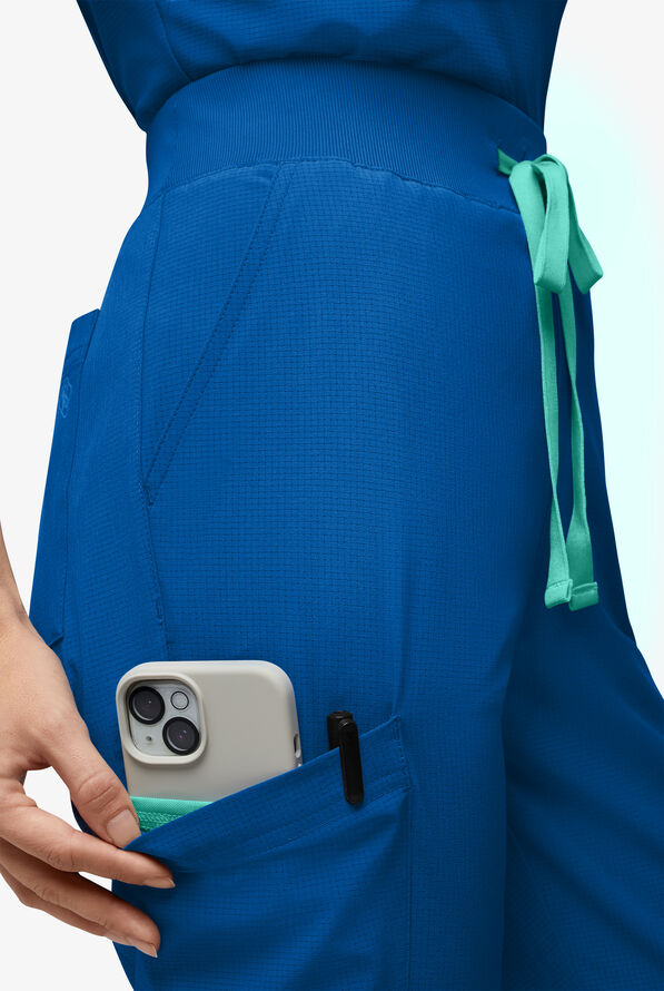 Easy Stretch EcoGrid Adela Women's 6-Pocket Jogger - Royal - 3