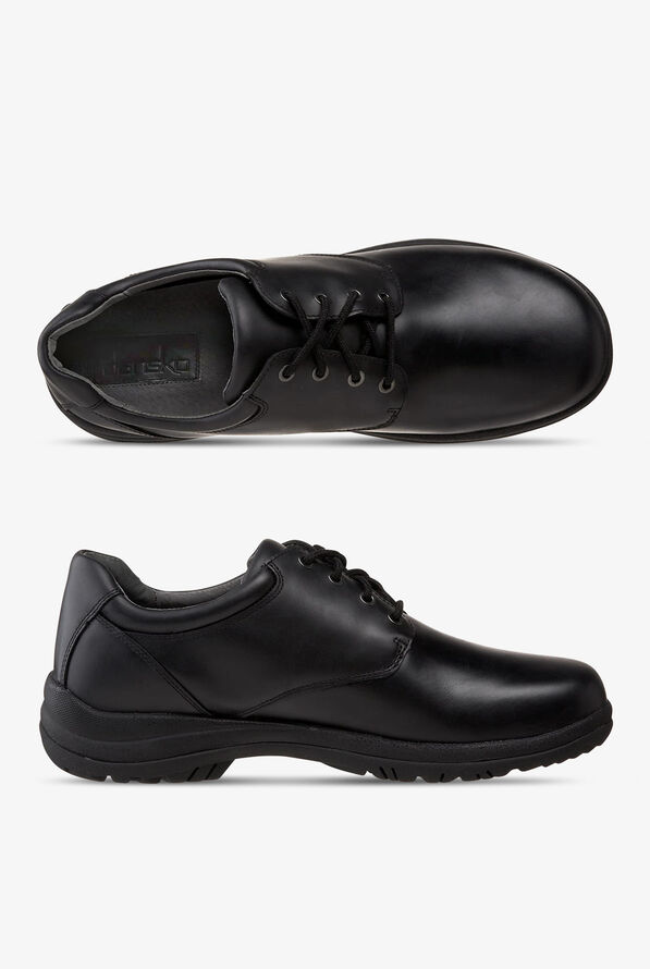 Zapatos Dansko Walker Black Smooth de cuero para hombre - Black - 1