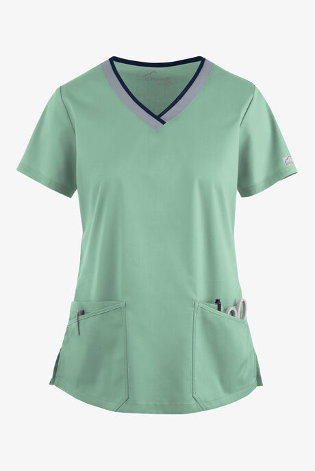 Butter-Soft STRETCH Women's 4-Pocket Active Rounded V-Neck Scrub Top