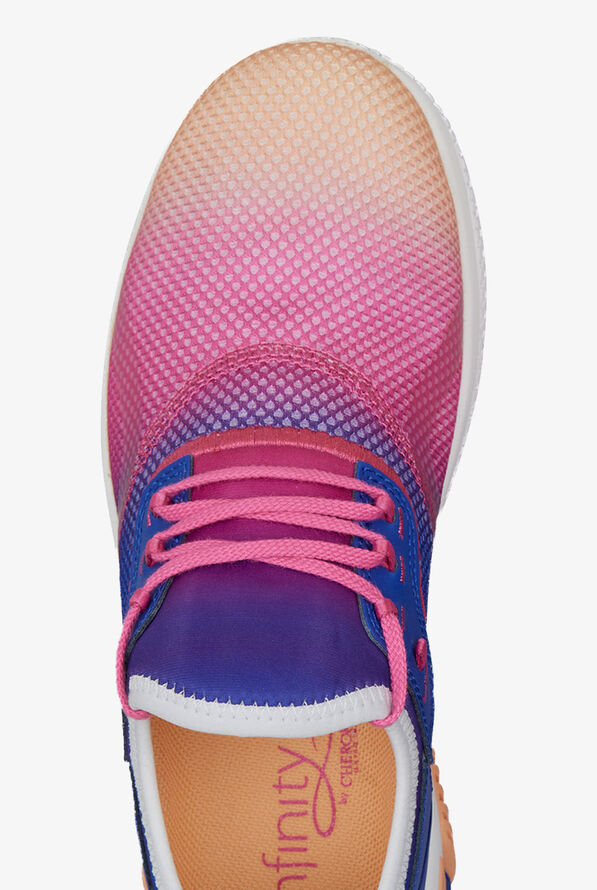 Infinity by Cherokee Women's Dart Lava Ombre Athletic Lace Up Nursing Shoes - null - 2
