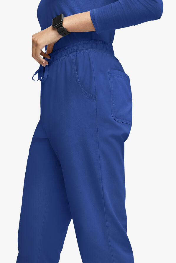 Pantalón médico Butter-Soft Originals de tiro natural estilo cargo con piernas rectas y 8 bolsillos para mujer - Galaxy - 4