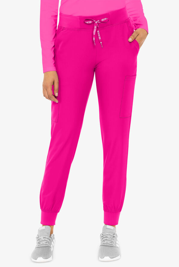 Med Couture Insight Women's 6-Pocket Cargo Jogger Scrub Pants - Aurora Berryalis - 1