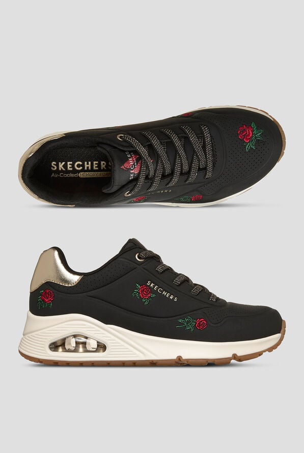 Zapatillas deportivas Skechers Street UNO - Champagne and Roses Black con cordones - null - 1