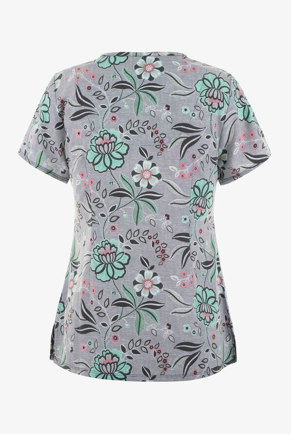Healing Hands Premiere Simply Sweet Women's Scrub Top, Print Scrubs