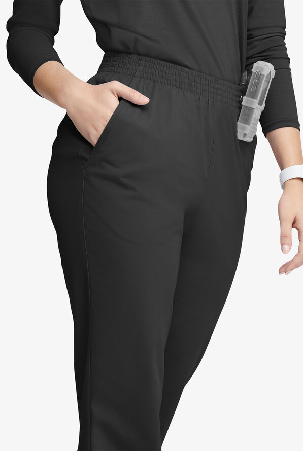 Butter-Soft Originals Women's 2-Pocket High Waisted Straight Leg Scrub Pants - Black - 2