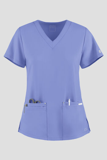 Easy STRETCH Lina Mitered Women's 4-Pocket V-Neck Scrub Top