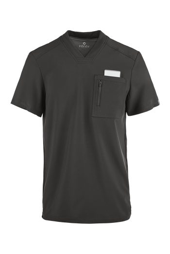 Infinity Men's 2-Pocket STRETCH V-Neck Scrub Top