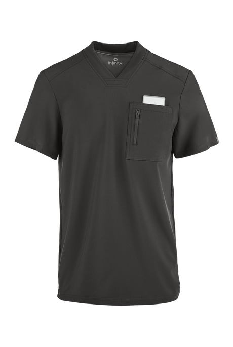 Infinity Men's 2-Pocket STRETCH V-Neck Scrub Top