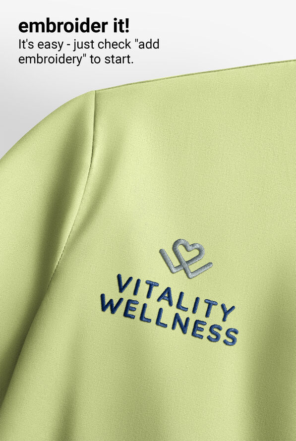 Cherokee Workwear Revolution Women's 2-Pocket STRETCH Mock Wrap Scrub Top - Celery Green - 4