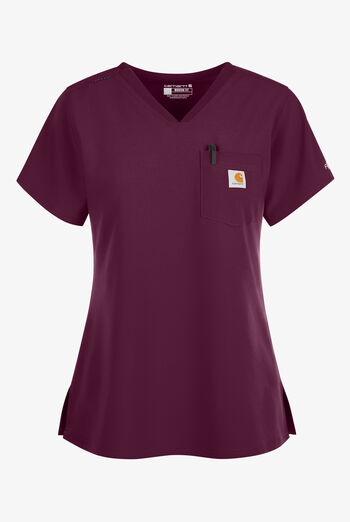 Blusa m&eacute;dica Carhartt Cross-Flex Force STRETCH con paneles de tejido y 1 bolsillo para mujer