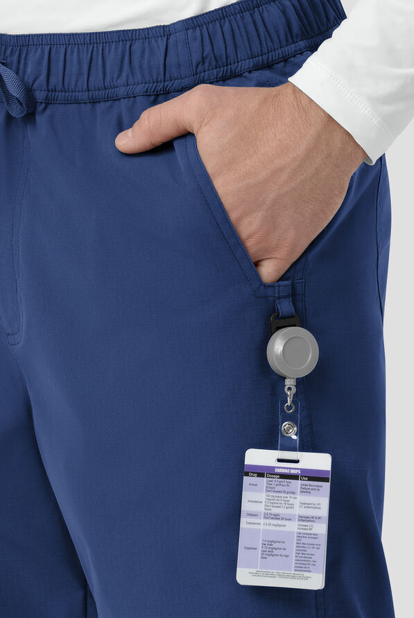 Pantal&oacute;n m&eacute;dico Carhartt FLD & RSCU STRETCH estilo cargo con piernas rectas y 6 bolsillos para hombre - Navy - 5
