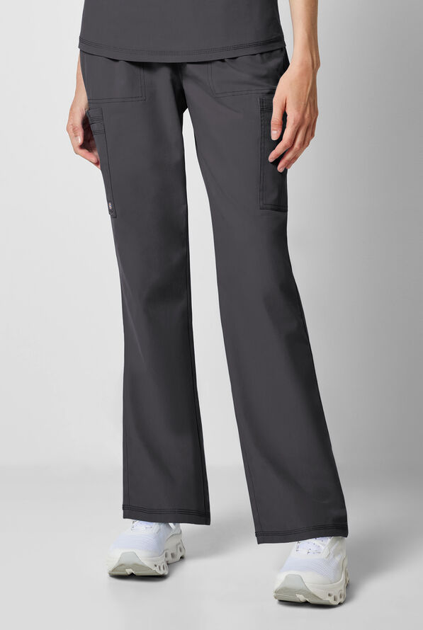 Dickies Forge Women's 6-Pocket Straight Leg Cargo Scrub Pants - Pewter - 1