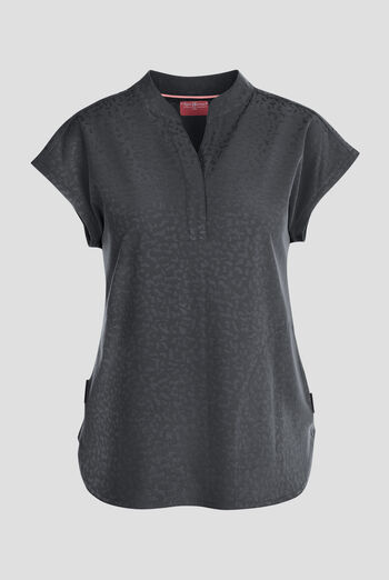 Zavate Ava Therese Cheetah Jacquard Piper Women's 2-Pocket STRETCH Dolman Sleeve Scrub Top