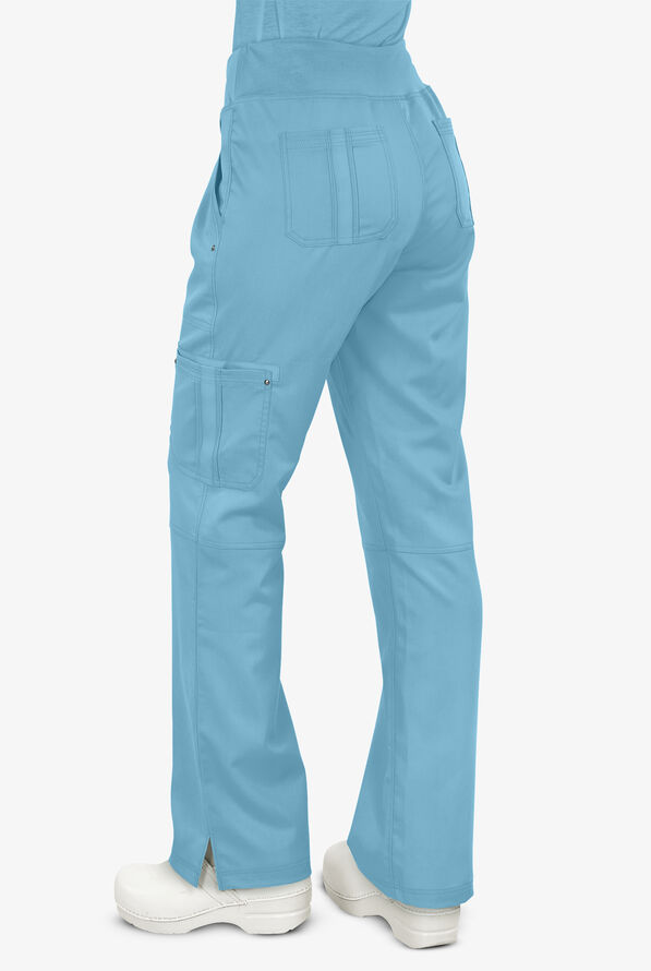 Healing Hands Purple Label Tori Women's 5-Pocket STRETCH Yoga Scrub Pants - Spectra Blue - 2