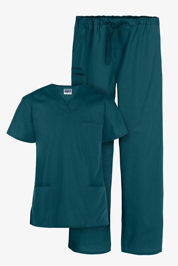 UA Strictly Scrubs Unisex Scrub Set - Caribbean Blue - 1