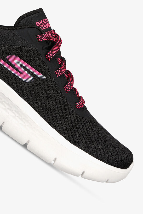 Skechers Performance Women's Go Walk Flex Alani Black Athletic Lace Up Nursing Shoes - Black - 3