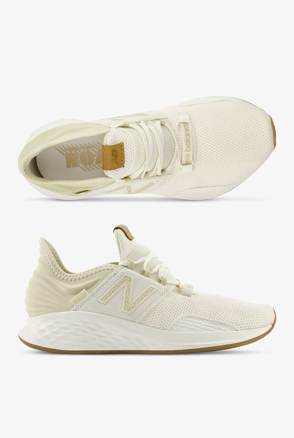 New Balance Women's Fresh Foam Roav Sea Salt/Bone Athletic Lace Up Nursing Shoes - null - 1