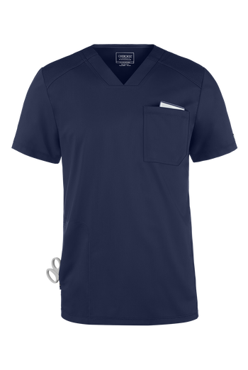 Cherokee Workwear Revolution Men's 2-Pocket STRETCH V-Neck Scrub Top
