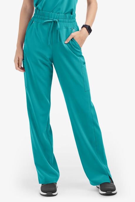 Easy STRETCH Ellie Women's 5-Pocket High Waisted Wide Leg Scrub Pants