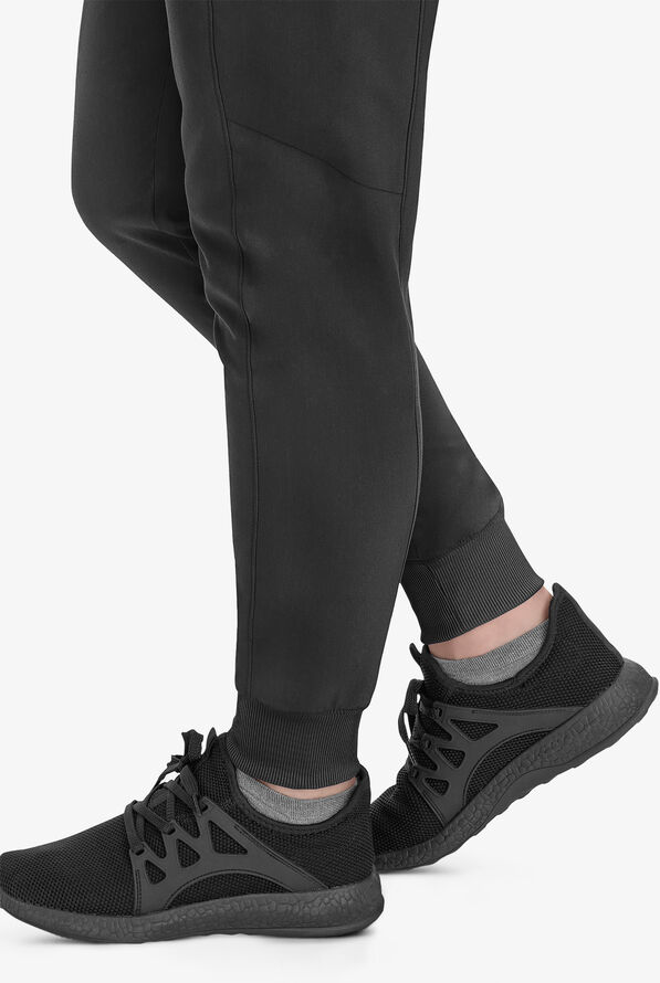 Healing Hands Purple Label Toby Women's 7-Pocket STRETCH Jogger Drawstring Scrub Pant - Black - 5