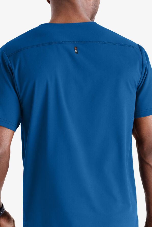 Camisa m&eacute;dica Grey's Anatomy&trade; by Barco Spandex STRETCH Murphy con cuello en V y 2 bolsillos para hombre - Royal - 4