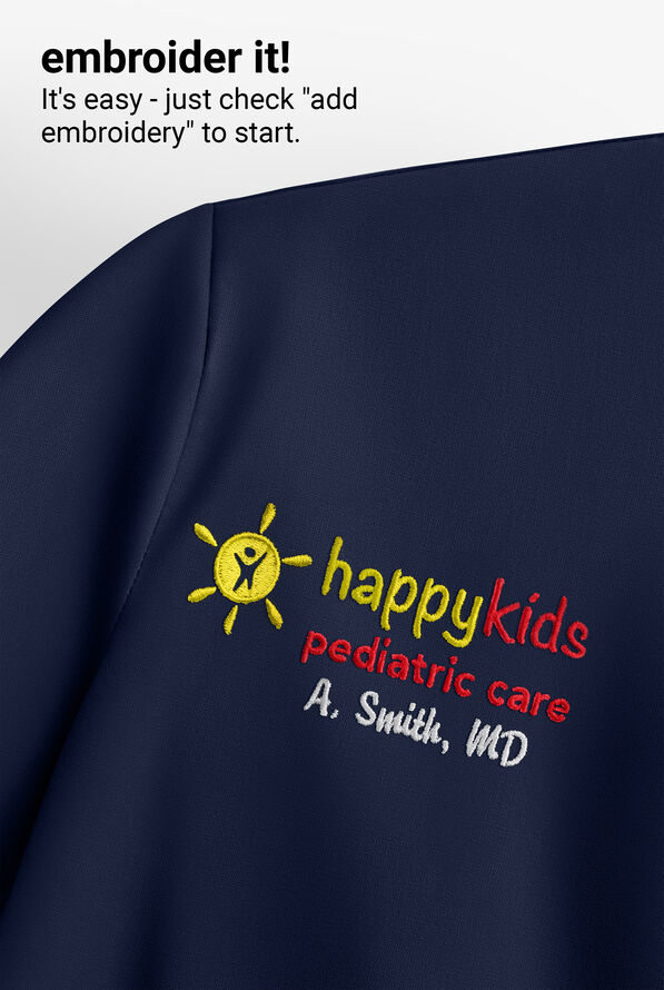 Maevn Matrix Women's 3-Pocket STRETCH Heather V-Neck Scrub Top - Navy/Heather Grey - 5