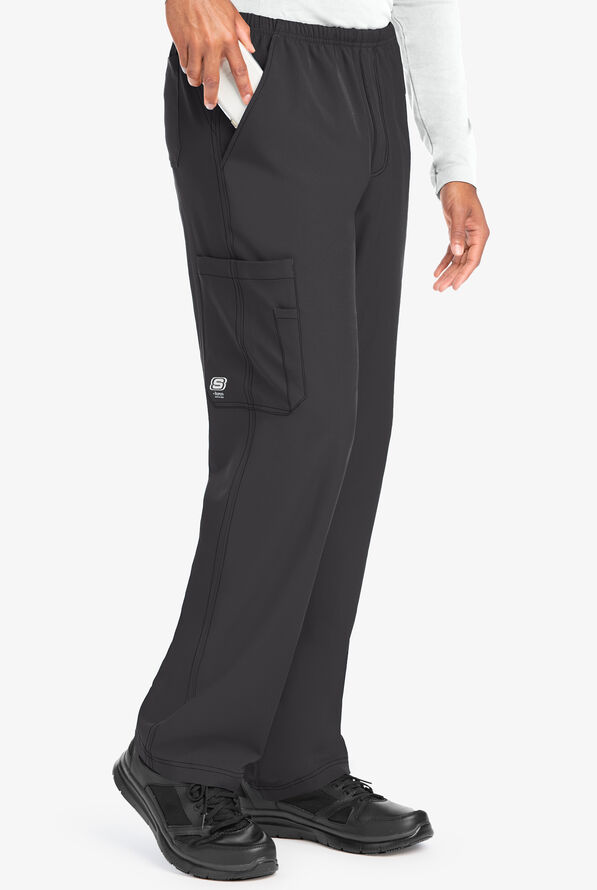 Pantalón médico Skechers by Barco Structure tall estilo cargo con 4 bolsillos para hombre - Pewter - 1