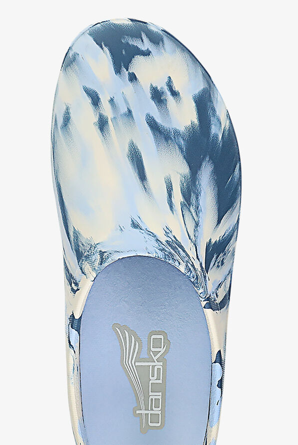 Dansko Women's Kaci SR Marbled Backless Clogs - null - 2