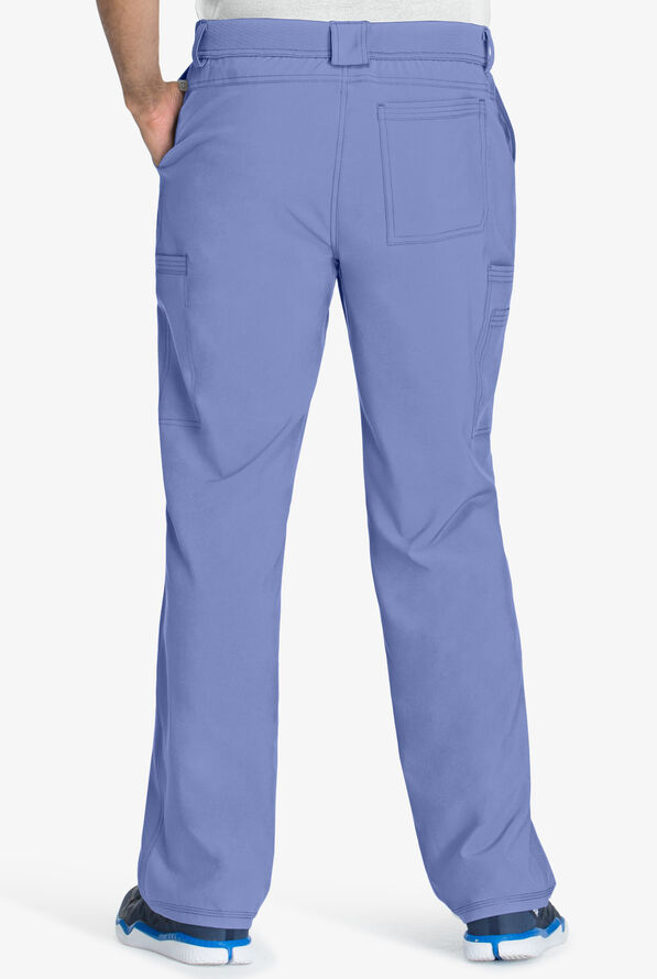 Pantalón médico Cherokee Infinity estilo cargo con piernas estrechas y 5 bolsillos para hombre - Ceil Blue - 2
