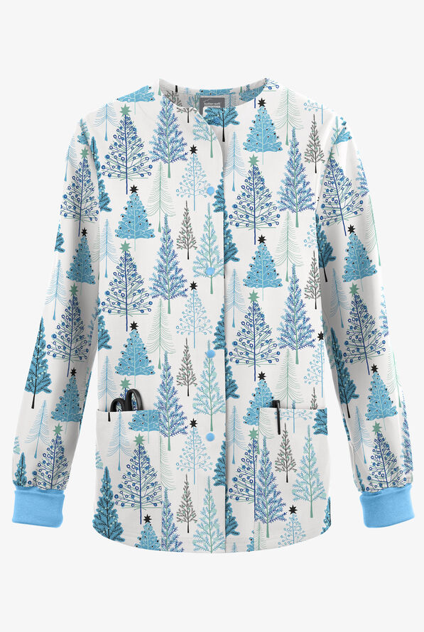Butter-Soft Originals Christmas Frost White Printed Women's