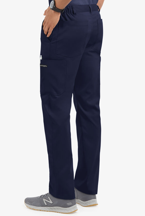 Advantage STRETCH Men's 8-Pocket Cargo Scrub Pants - Navy - 4
