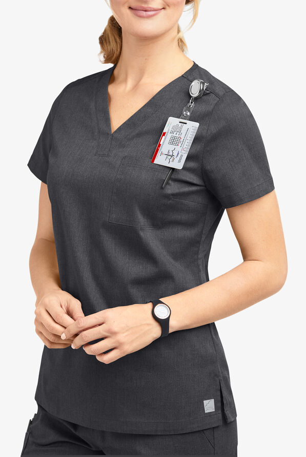 UA ButterSoft STRETCH Scrubs One Pocket Scrub Top, Nursing Scrubs