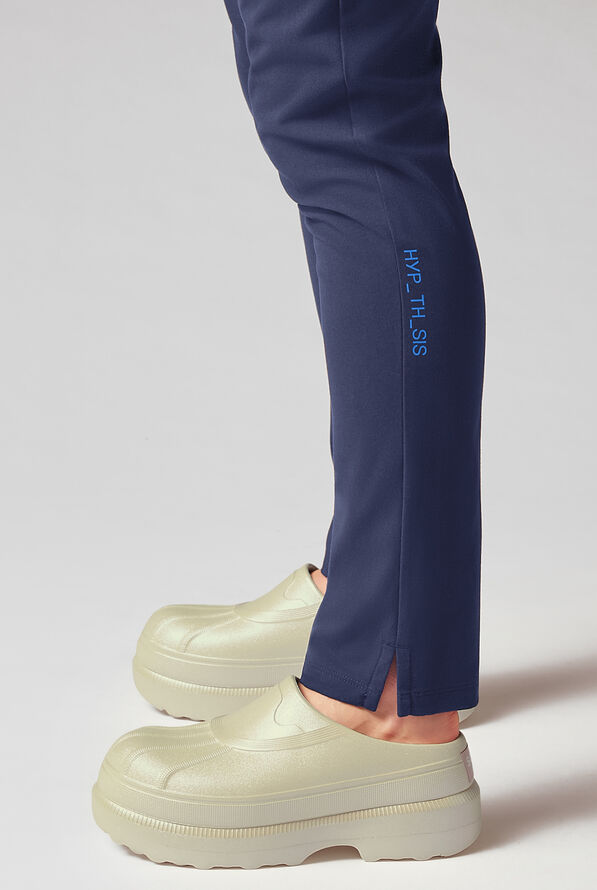 Pantalón médico Hypothesis A-D All Duty con 6 bolsillos y piernas rectas para mujer - Navy - 4