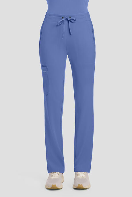 HH Works by Healing Hands Women's 5-Pocket STRETCH Straight Leg Drawstring Cargo Scrub Pants