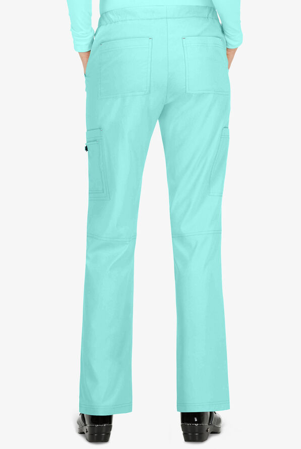Pantalón médico koi Basics Holly petite estilo cargo con 8 bolsillos para mujer - Fresh Mint - 2