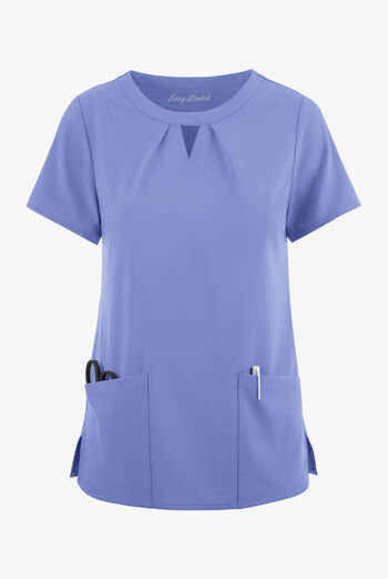 Easy STRETCH Salma Women’s 3-Pocket Keyhole Neck Scrub Top