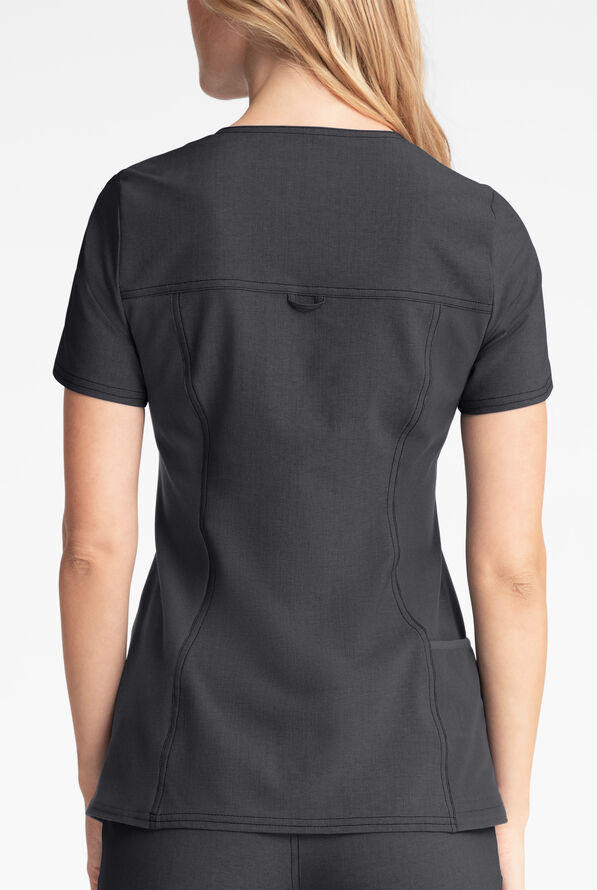 Cherokee iflex Scrubs VNeck Knit Panel Scrub Top Stretch Scrubs