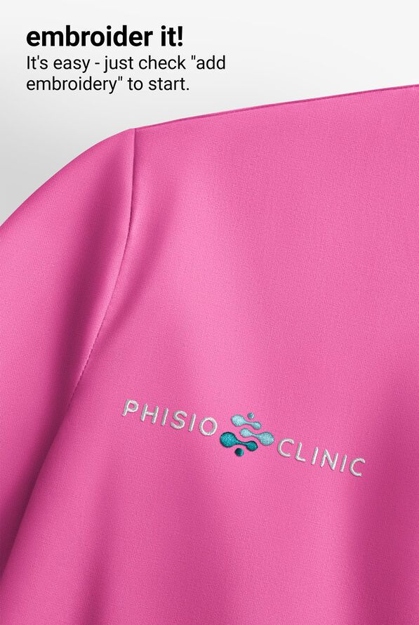 Carhartt Cross-Flex Force Women's 3-Pocket STRETCH Knit Panel Scrub Top - Electric Fuchsia - 5